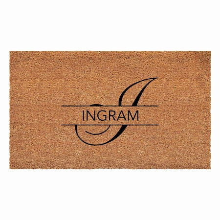 Calloway Mills Personalized Door Mat, Black, Natural, 36 in W x 72 in L 111183672